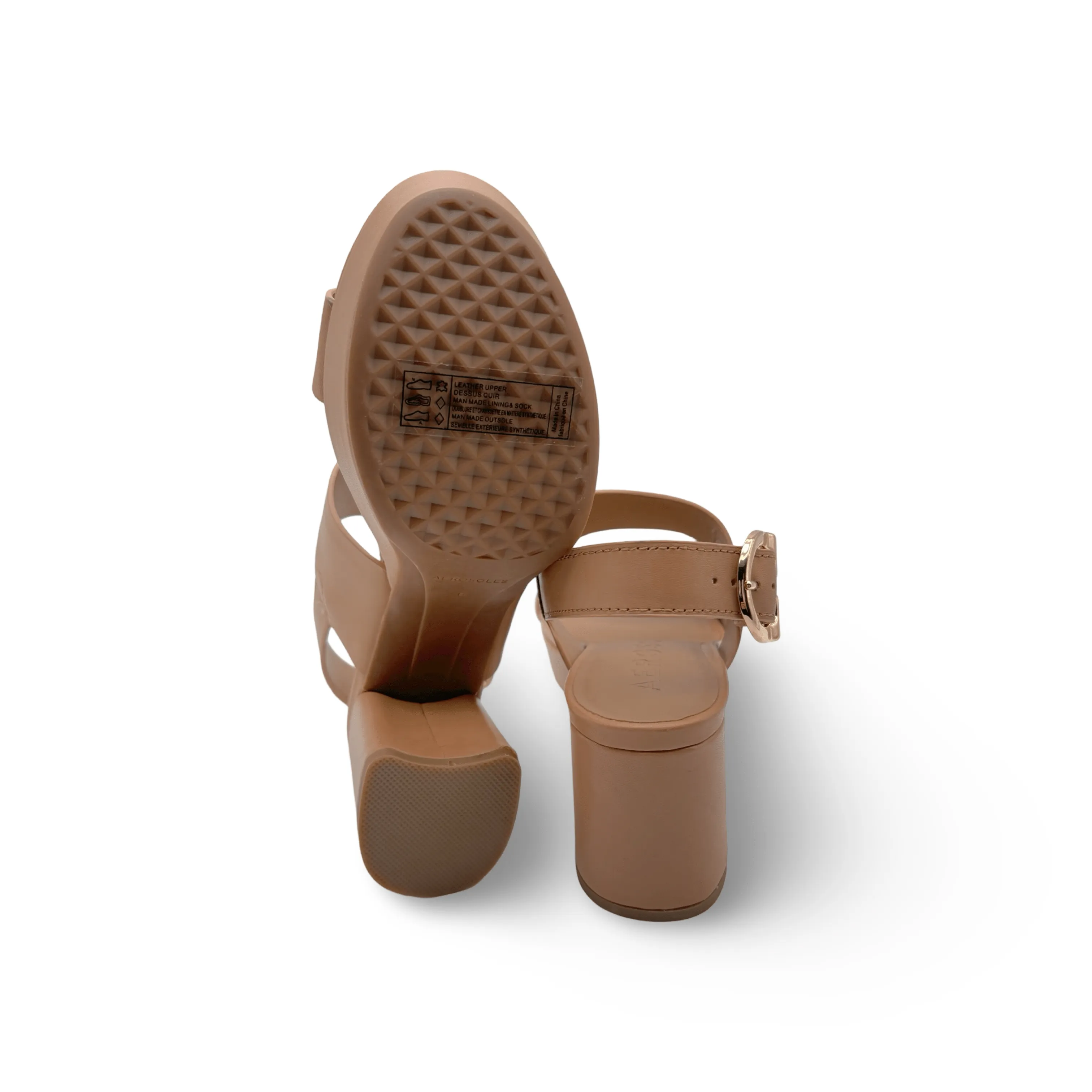 Camera Tan Leather Sandal