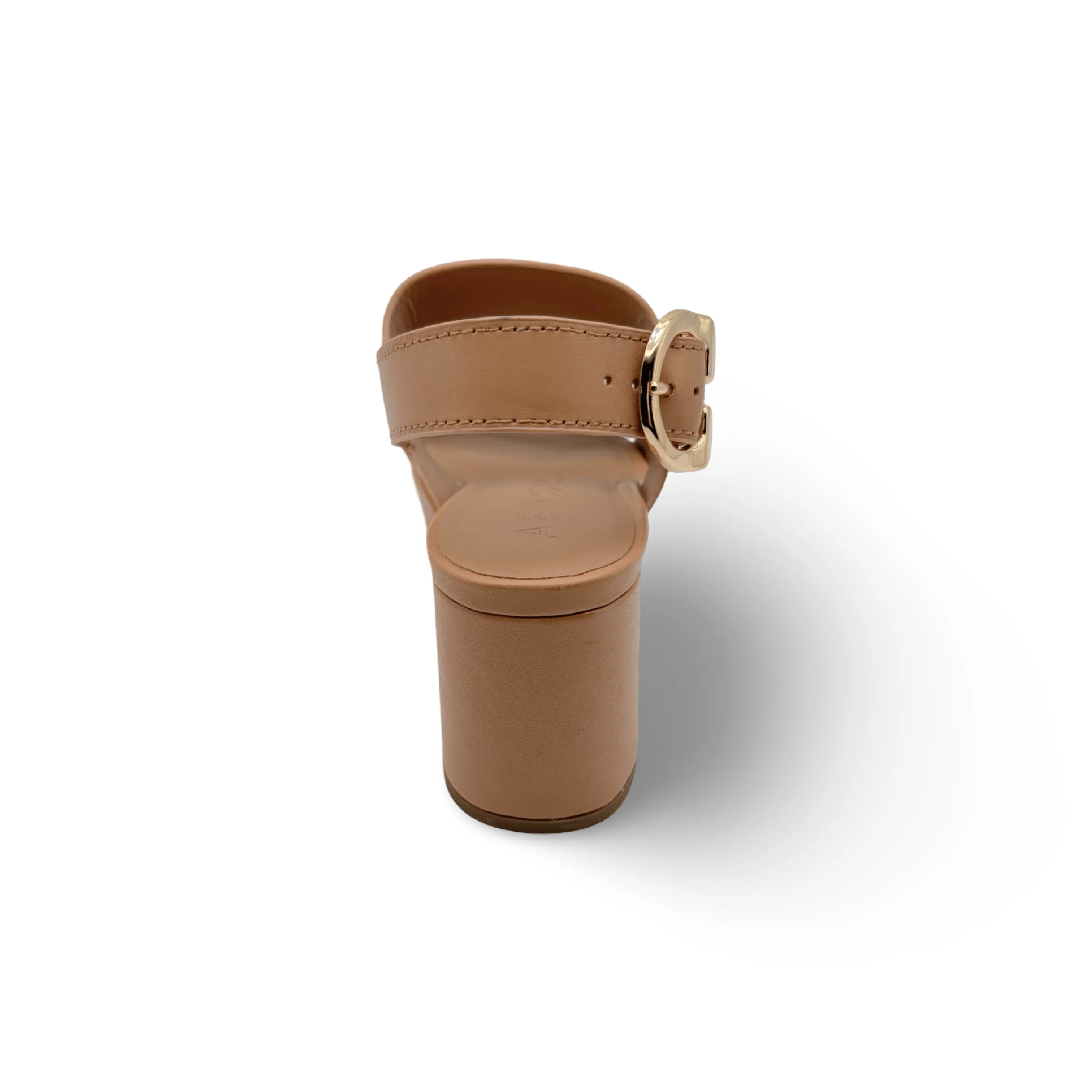 Camera Tan Leather Sandal