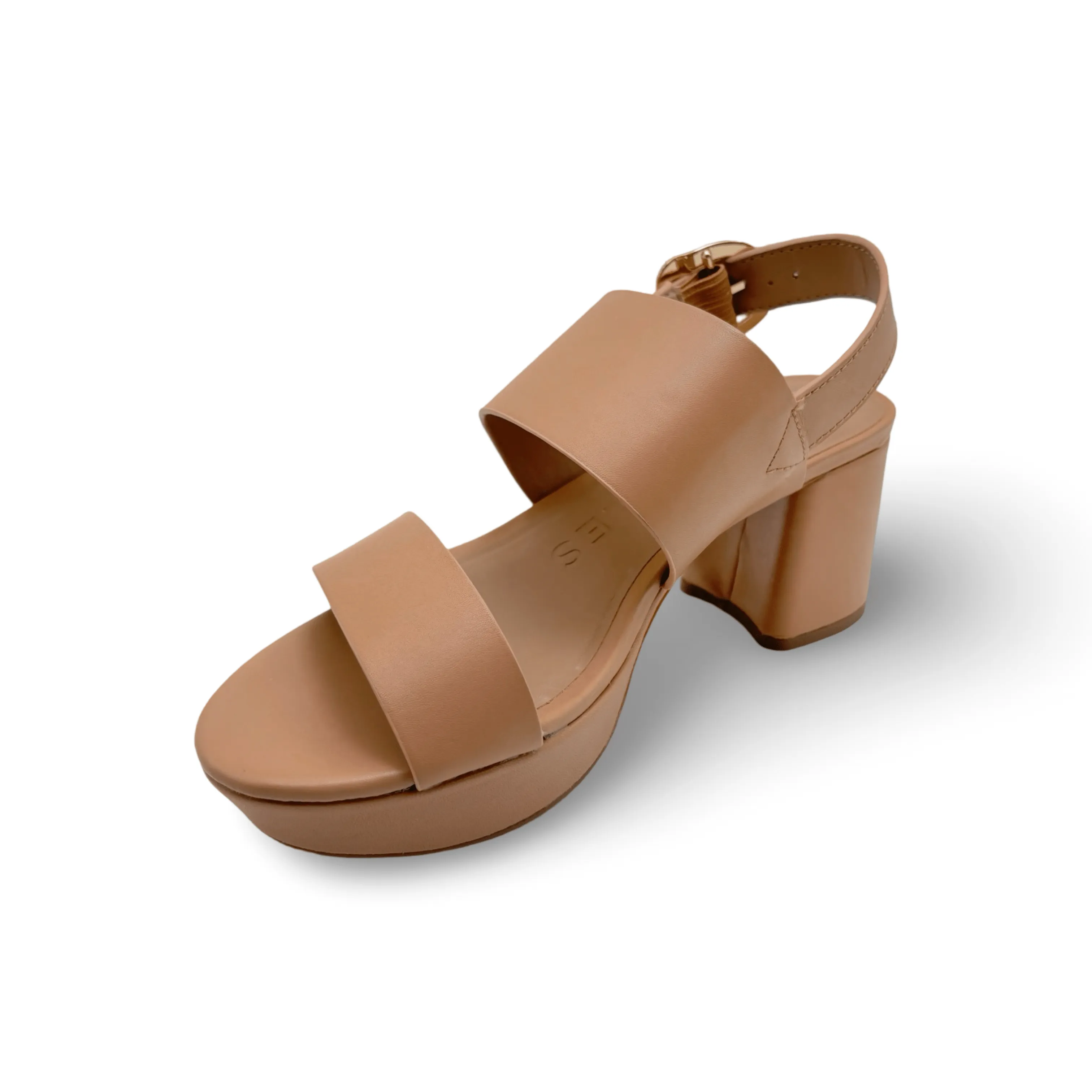 Camera Tan Leather Sandal