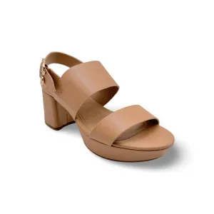 Camera Tan Leather Sandal