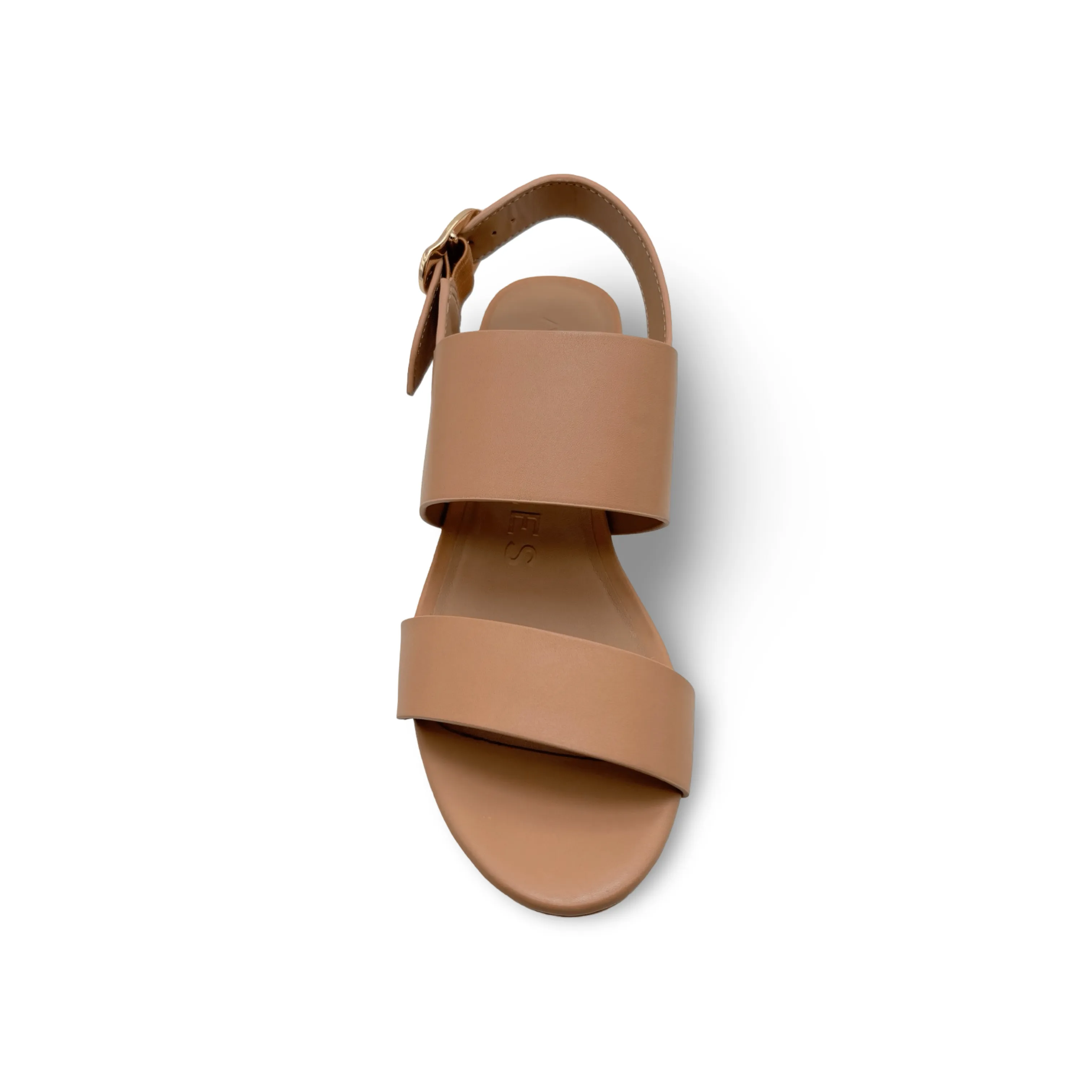 Camera Tan Leather Sandal