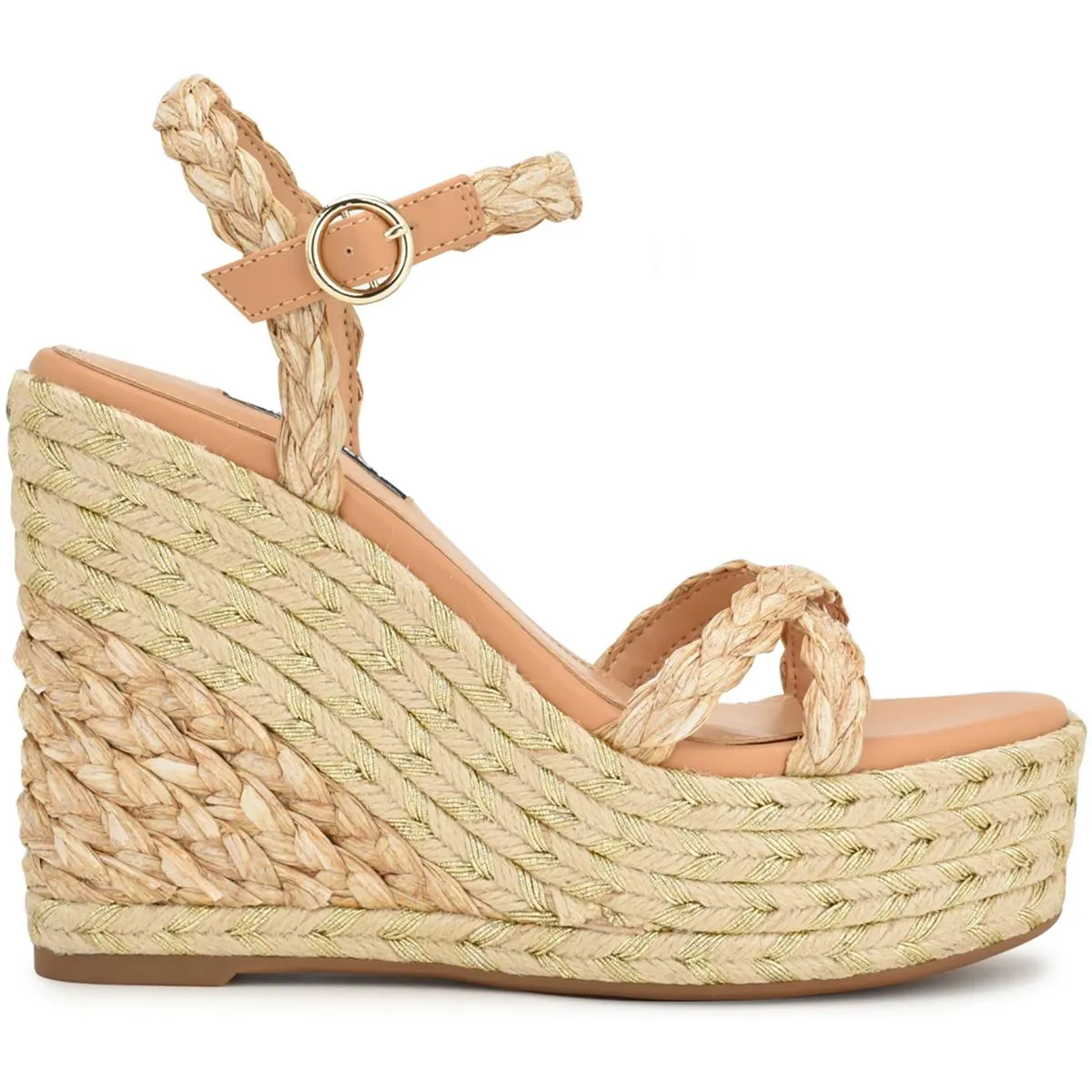 Caress 3 Womens Woven Ankle Strap Espadrilles