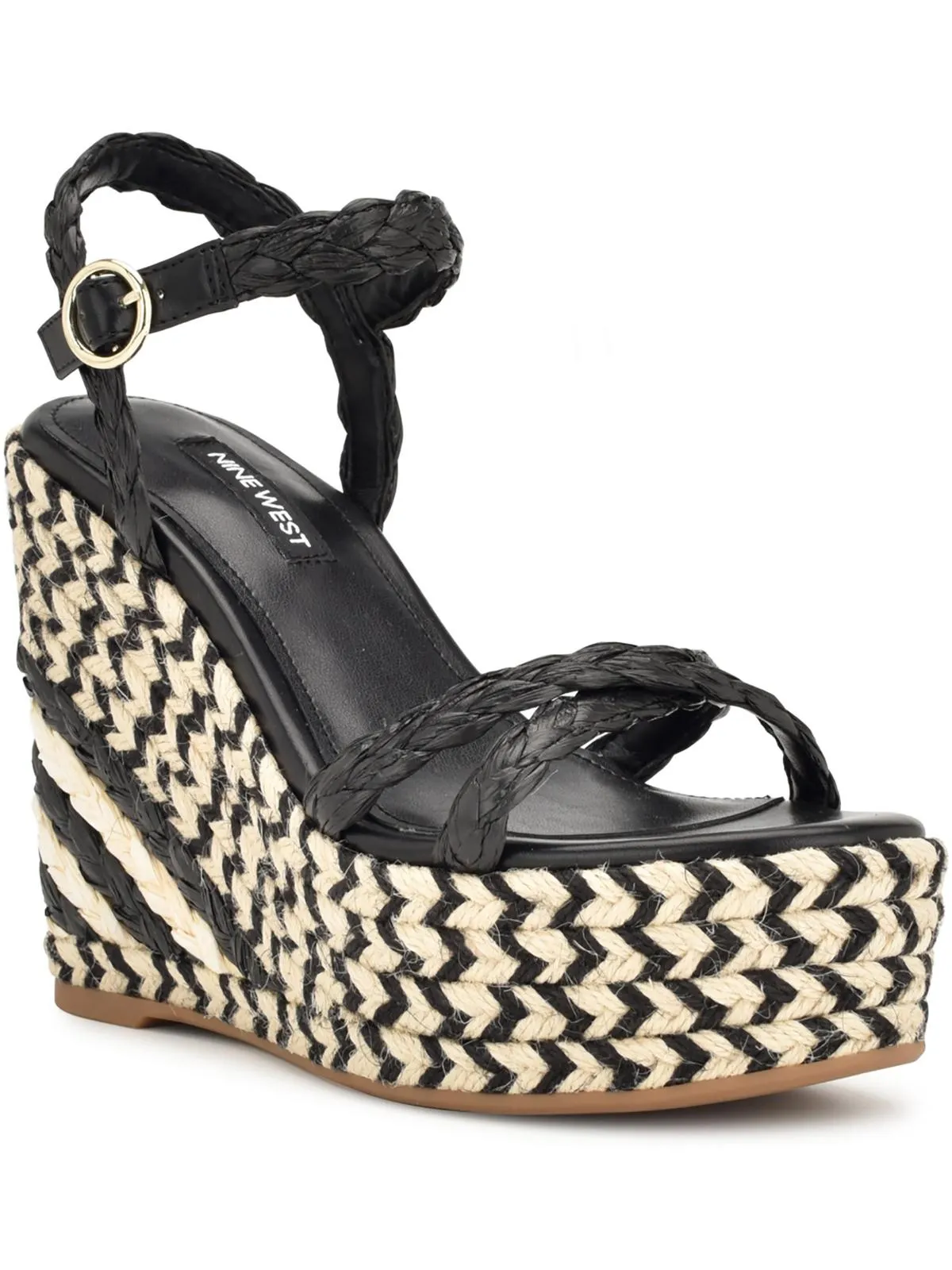 Caress 3 Womens Woven Ankle Strap Espadrilles