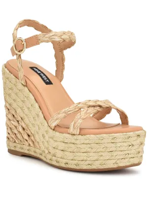 Caress 3 Womens Woven Ankle Strap Espadrilles