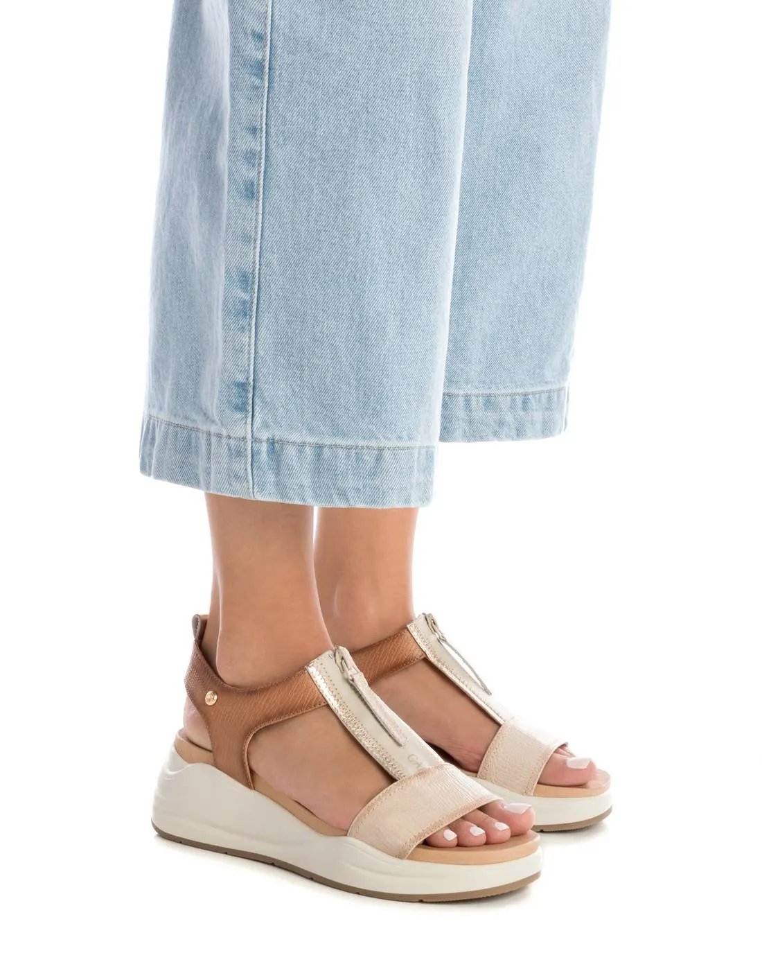 Carmela Leather Women's Casual Sandals by Xti