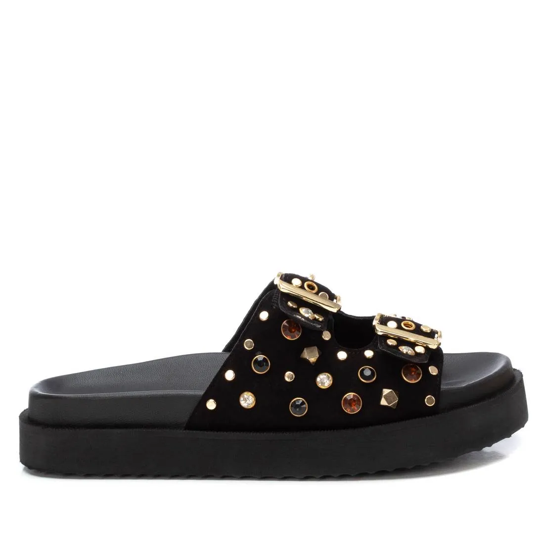 Carmela Leather Women's Fashion Footbed Sandals By XTI