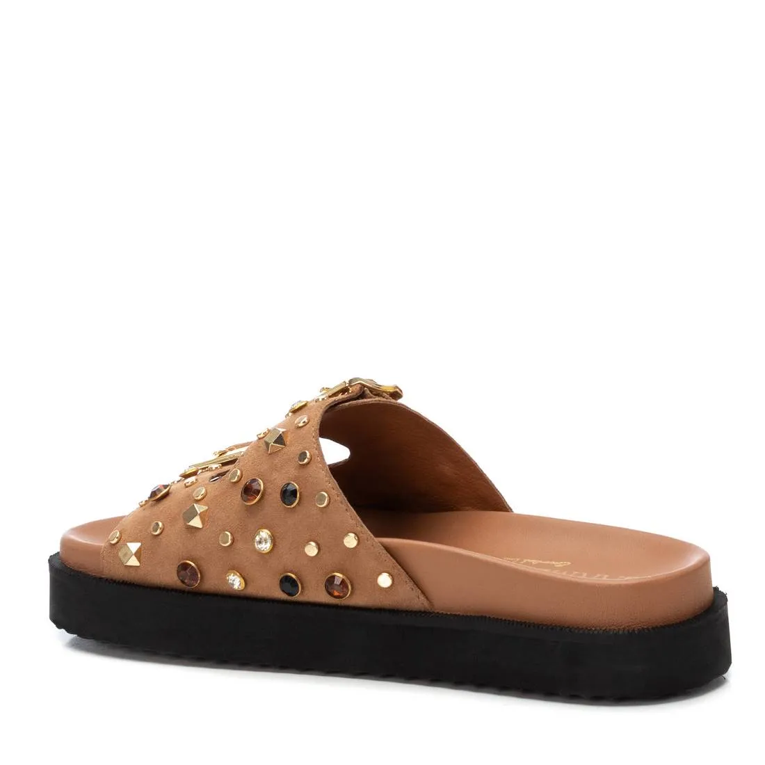 Carmela Leather Women's Fashion Footbed Sandals By XTI