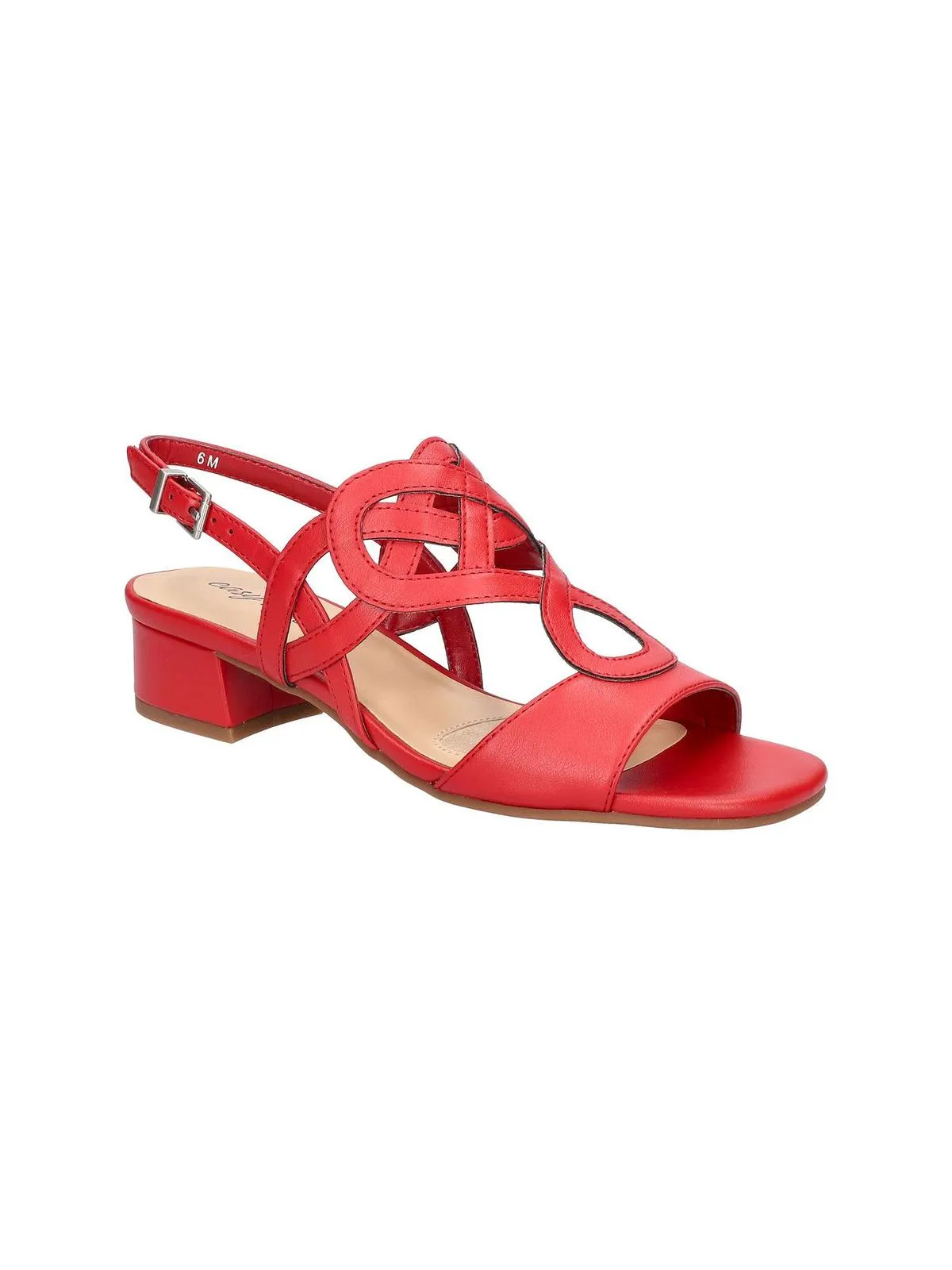 Catrin Womens Faux Leather Slingback Heels