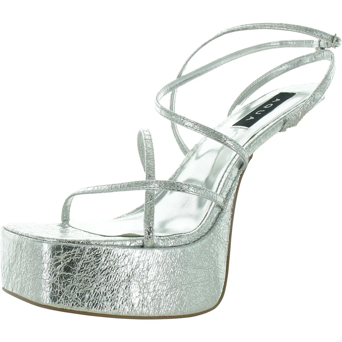 Chance Womens Patent Square Toe Block Heel