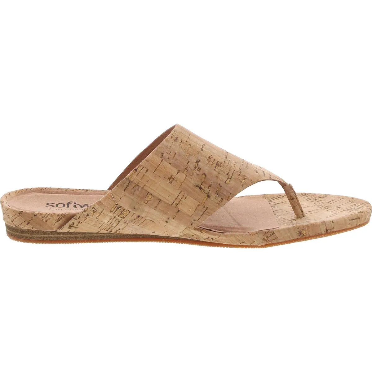 Chandler Womens Leather Slip On Thong Sandals