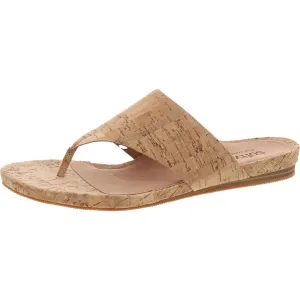 Chandler Womens Leather Slip On Thong Sandals