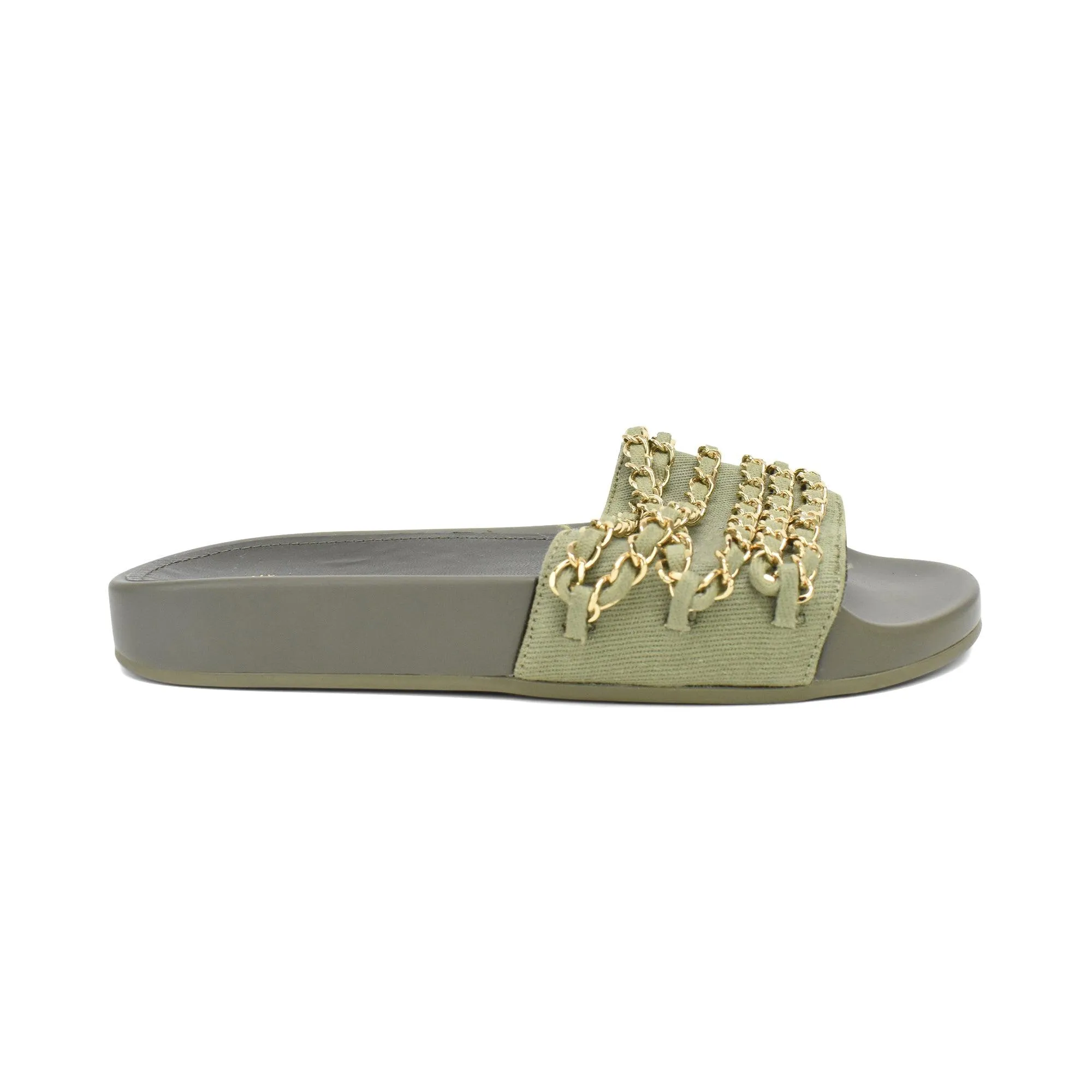 Chanel 'Chain' Slides - Women's 36