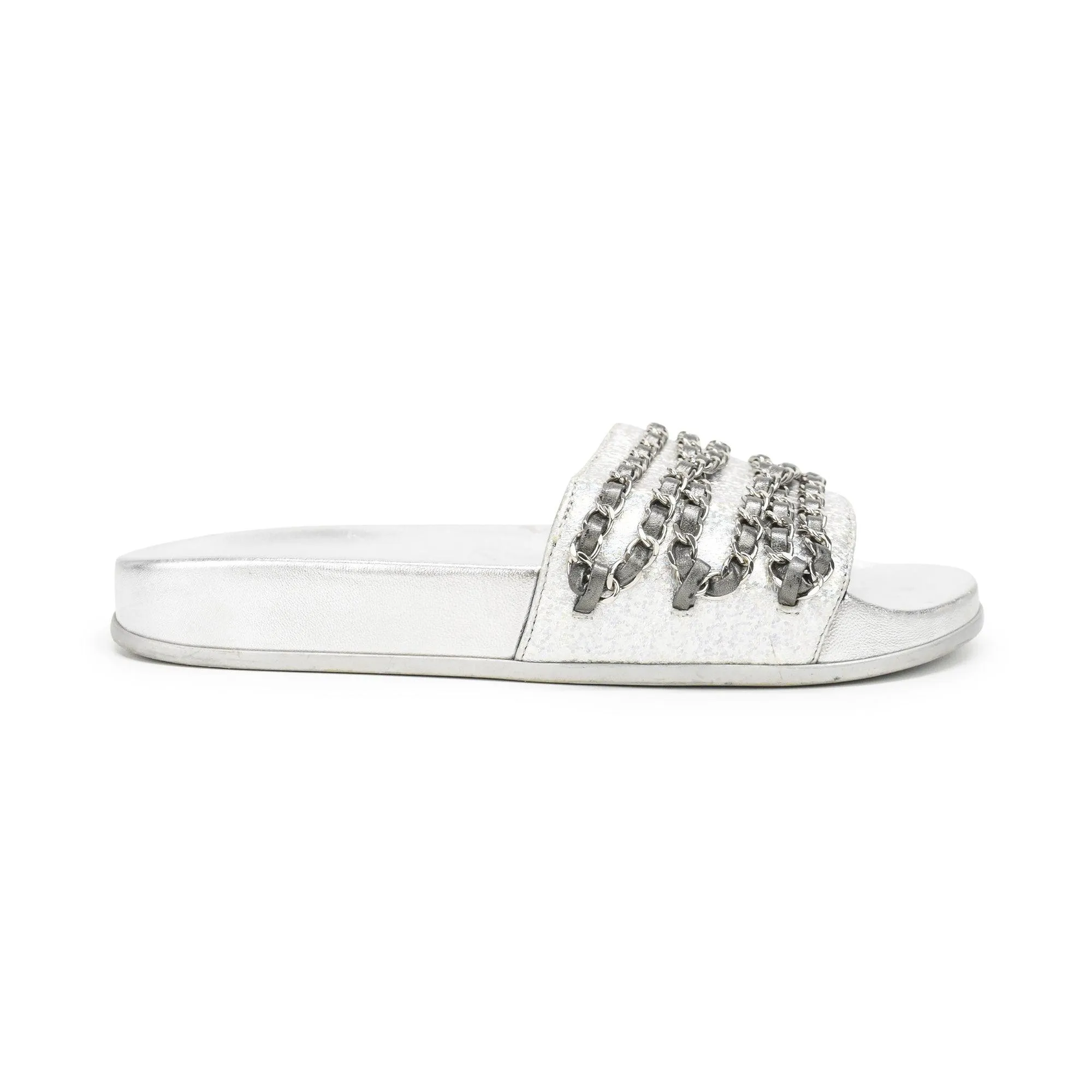 Chanel Chain Slides - Women's 37