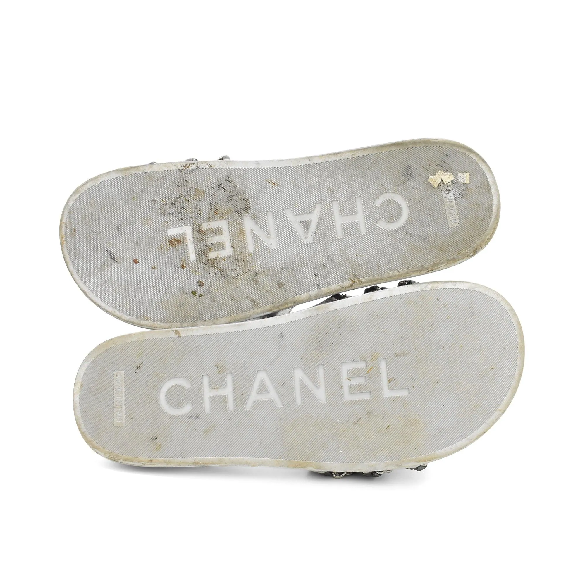 Chanel Chain Slides - Women's 37