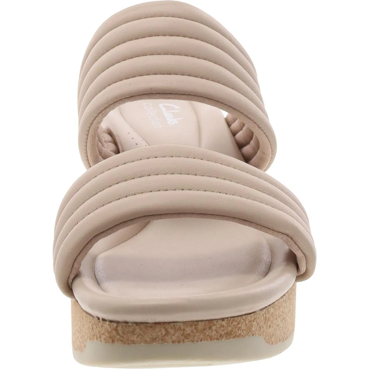 Chelsea Path Womens Leather Chunky Wedge Sandals