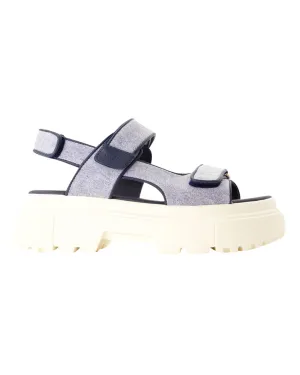 Cinturino Sandals - Hogan - Cotton - Blue