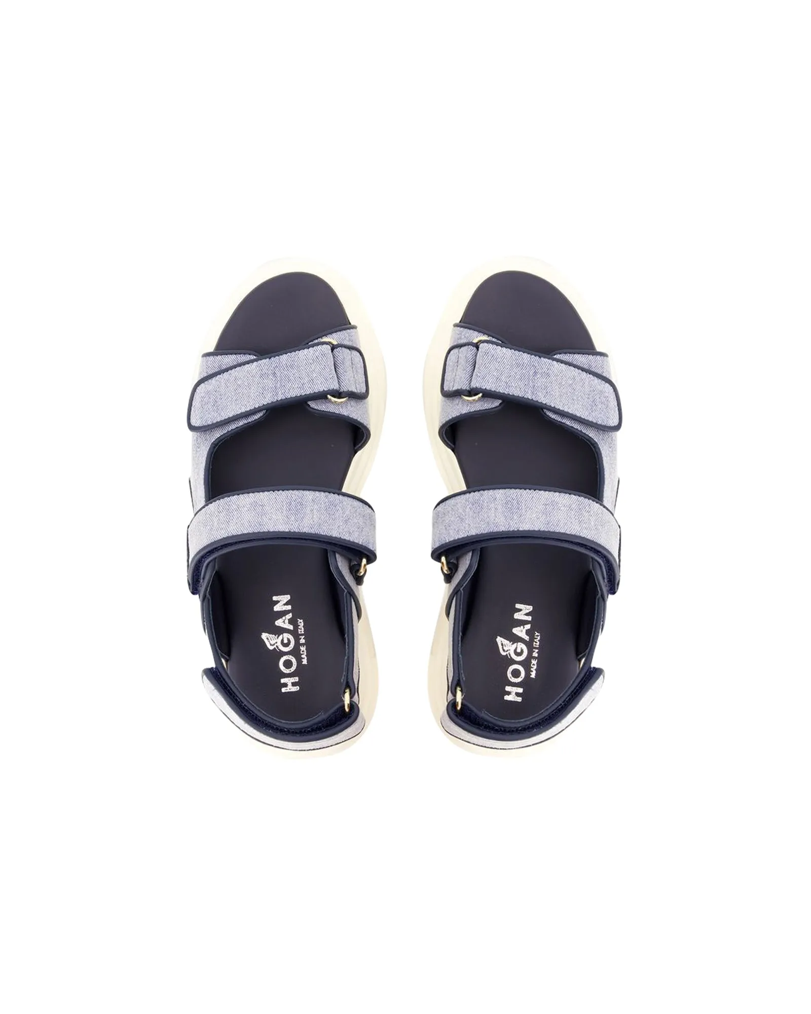 Cinturino Sandals - Hogan - Cotton - Blue