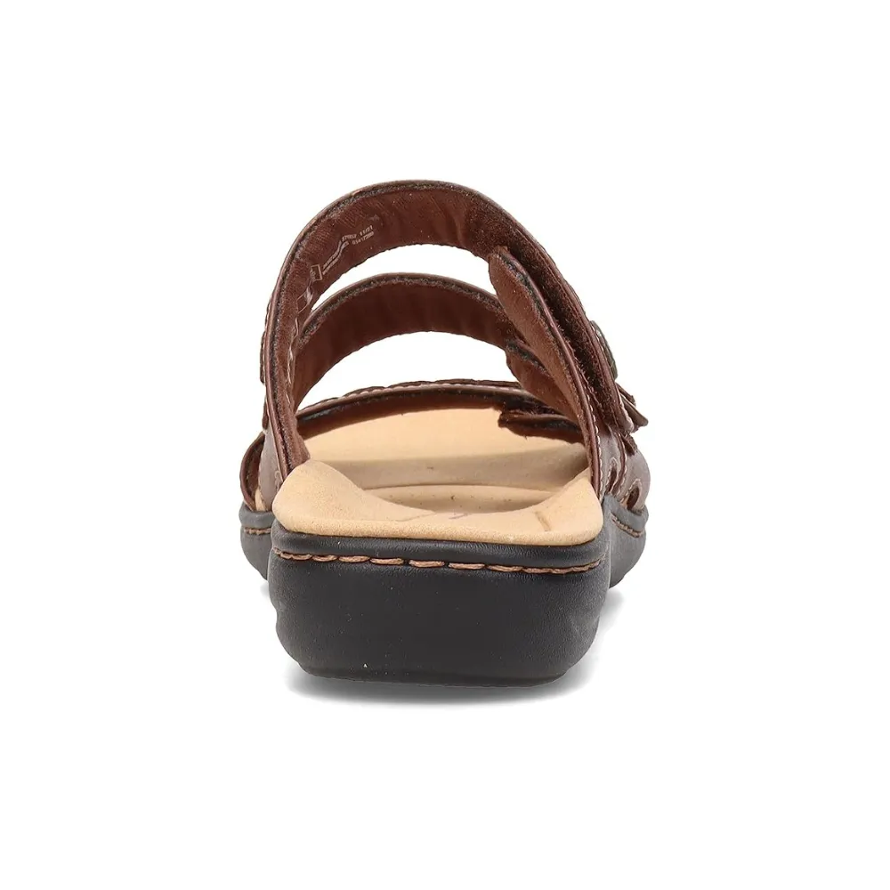 Clarks Laurieann Bella Dark Tan Leather Sandal (Women's)