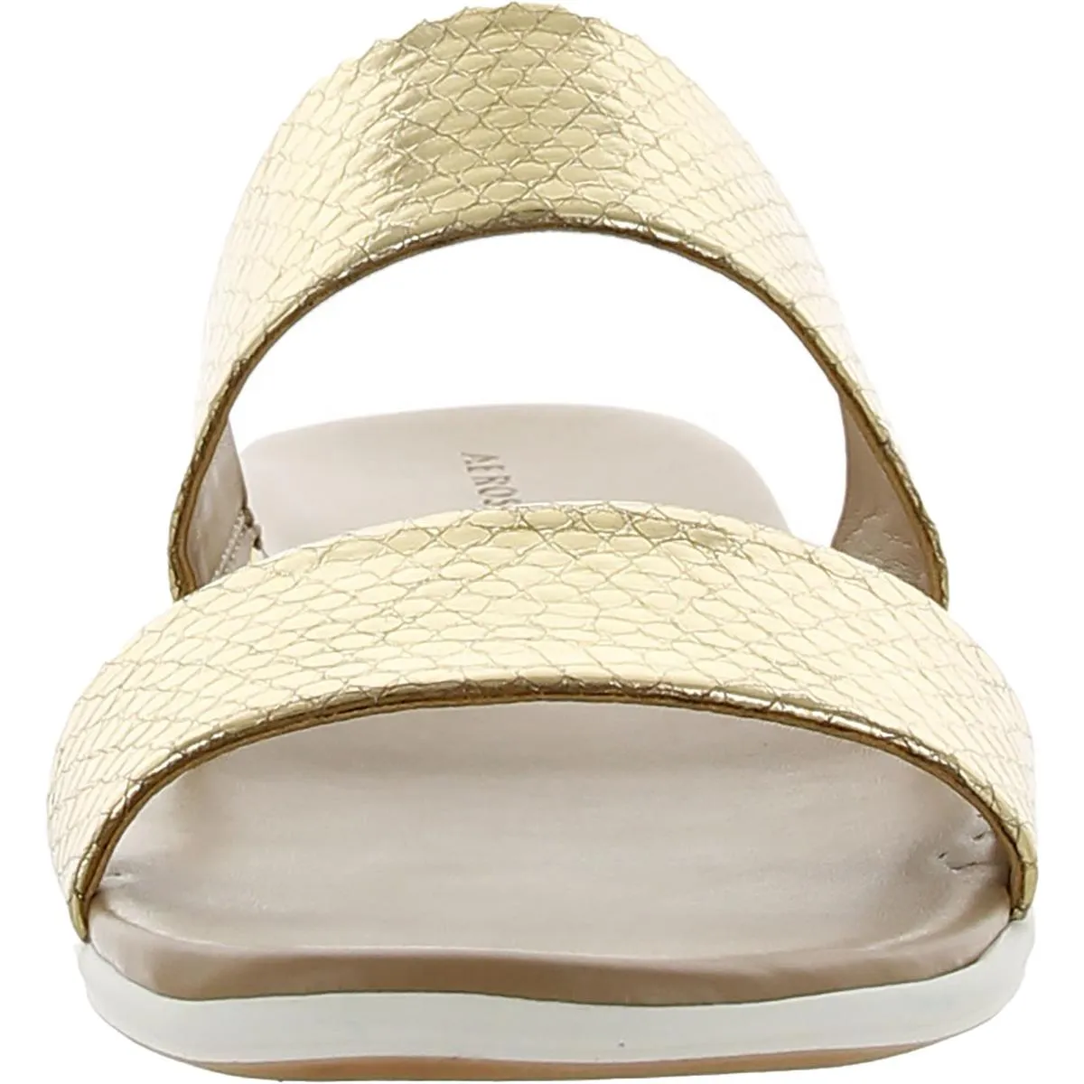 Clovis Womens Metallic Slip On Pool Slides