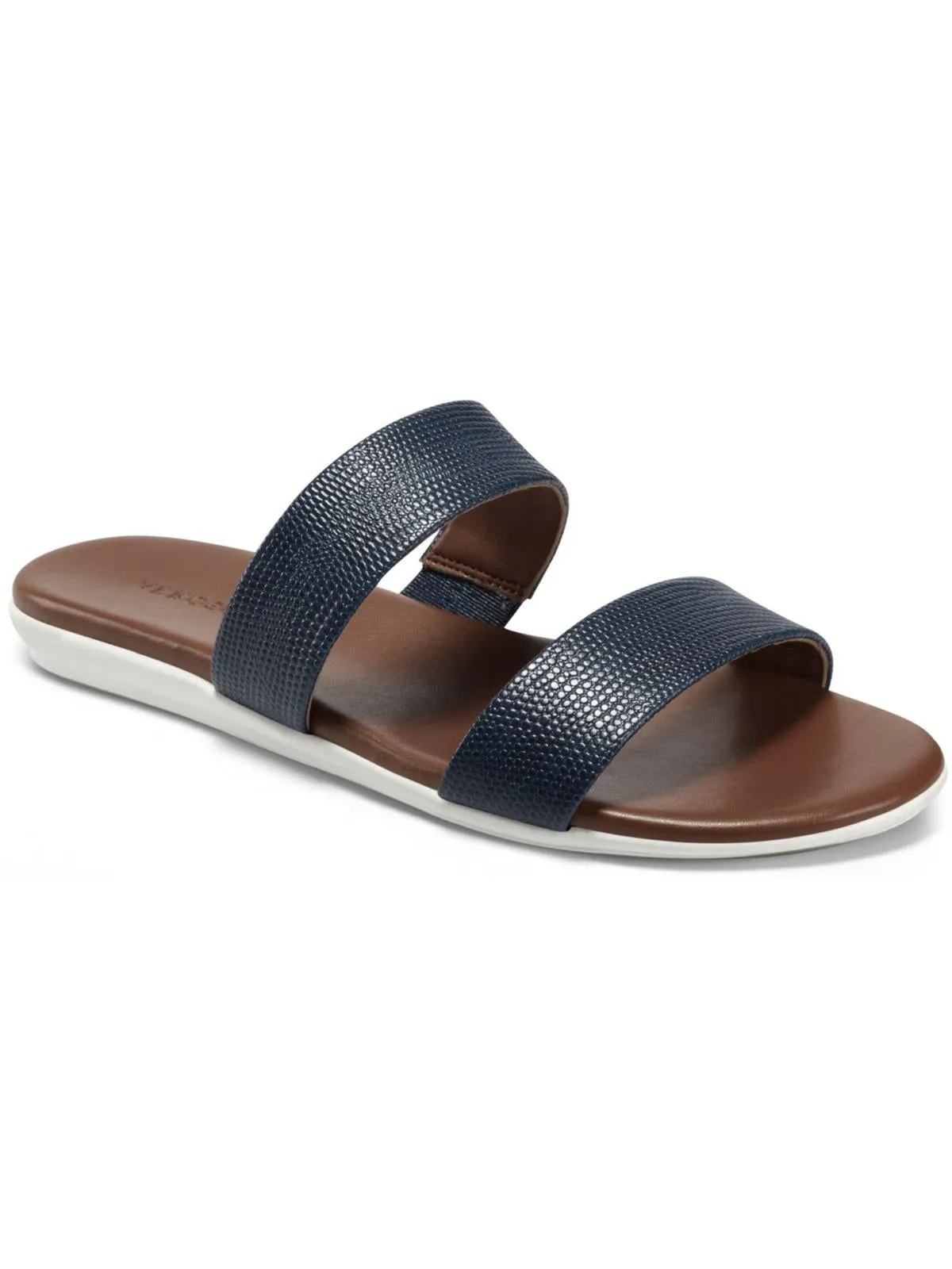 Clovis Womens Metallic Slip On Pool Slides