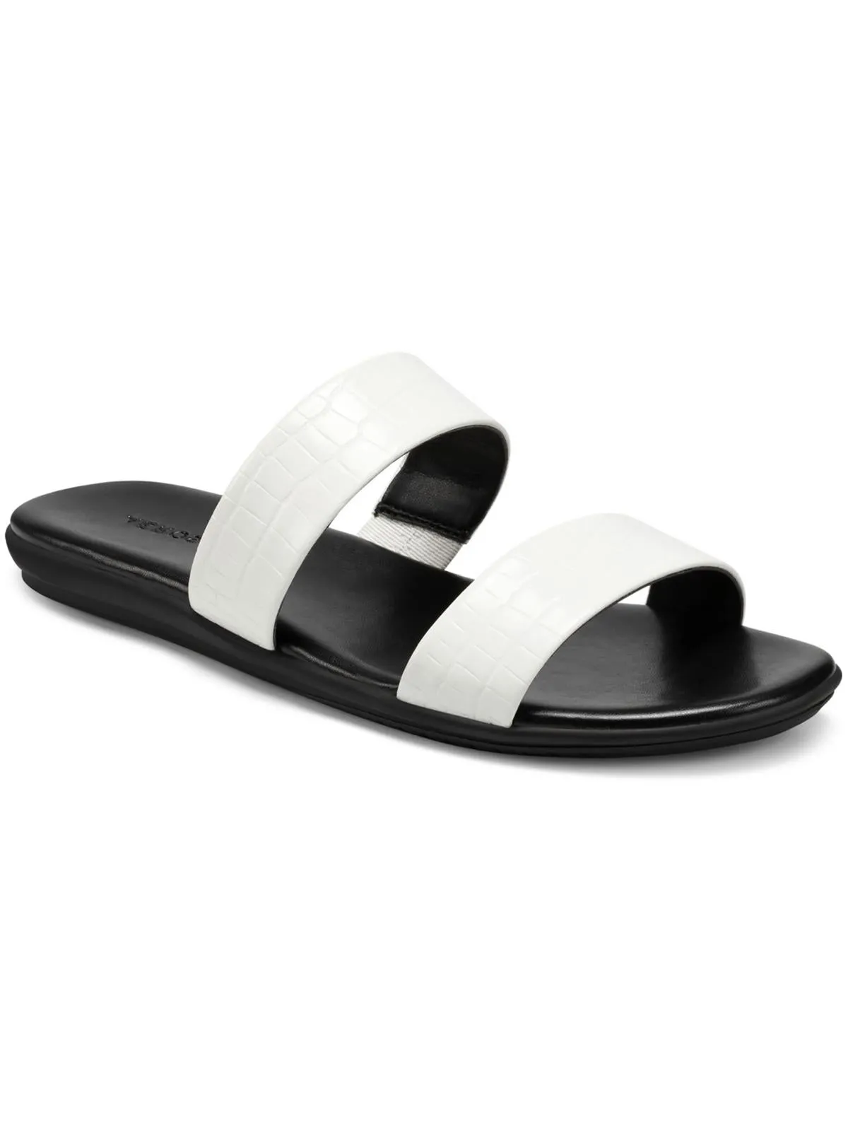 Clovis Womens Metallic Slip On Pool Slides