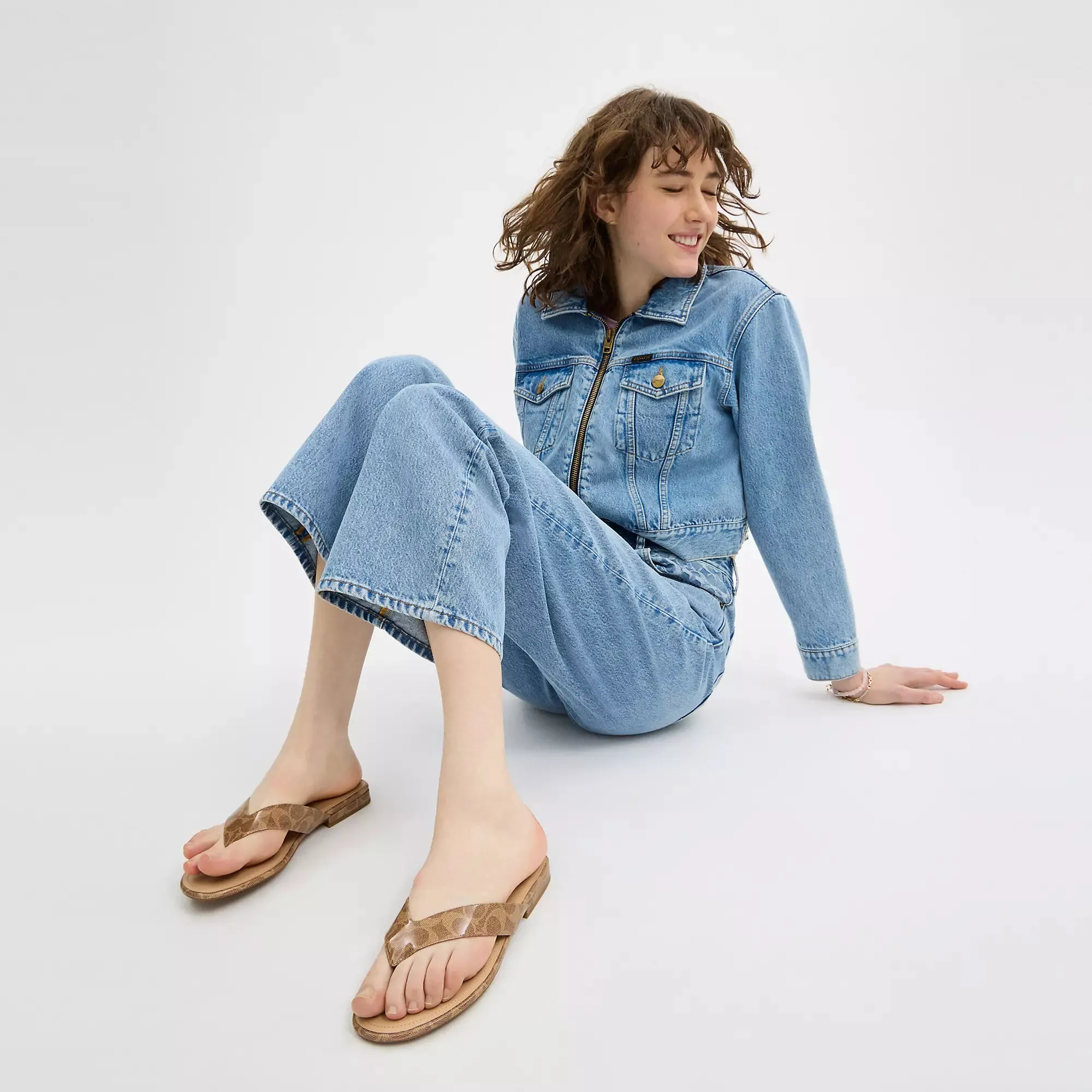 Coach Outlet Bridgette Sandal In Signature Canvas