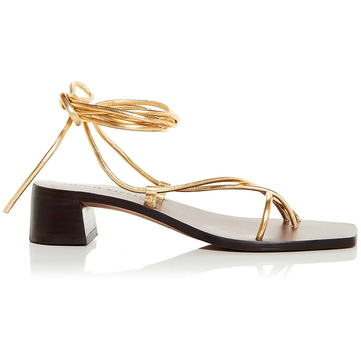 Coby Womens Leather Metallic Slingback Sandals