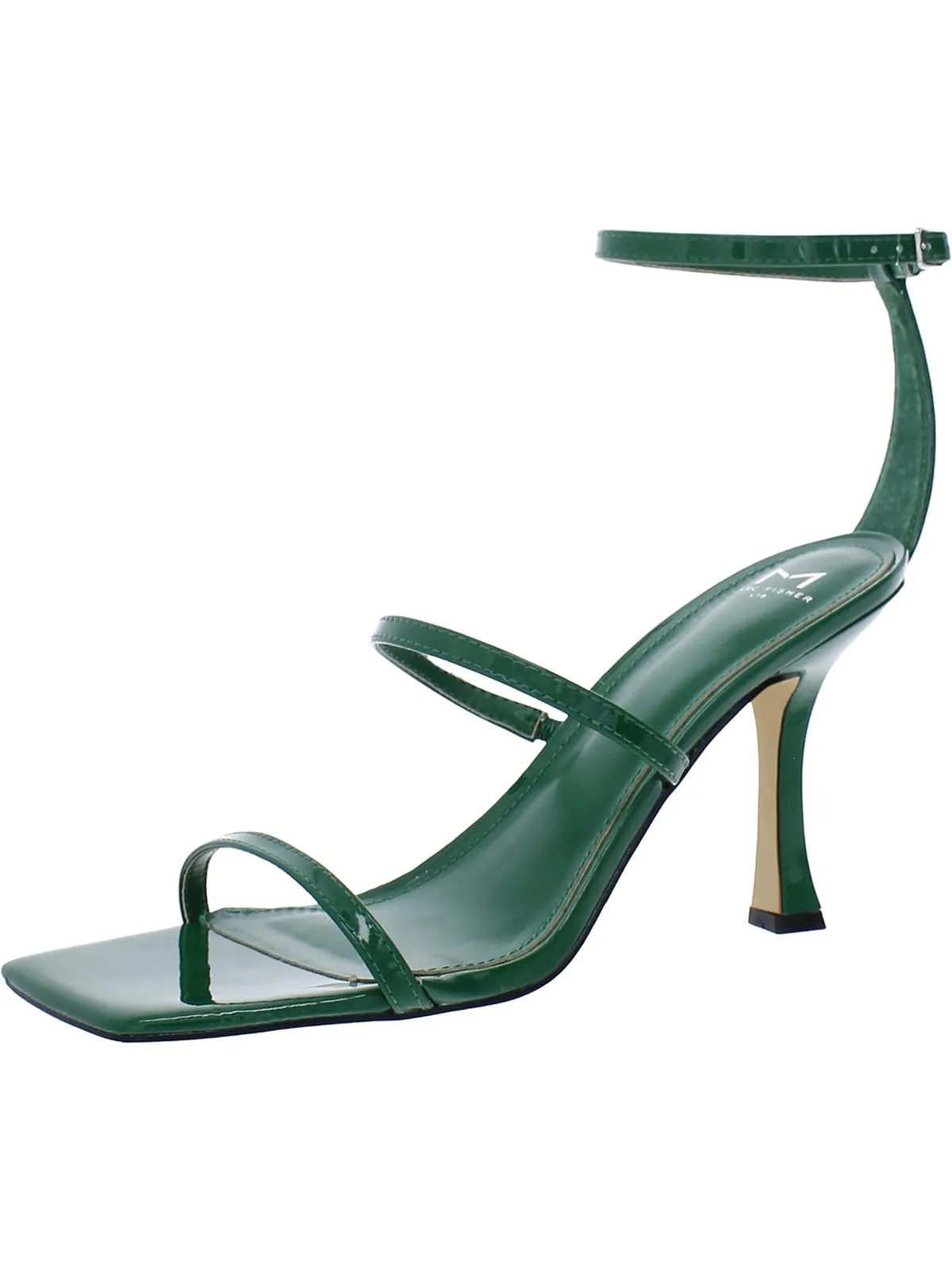 Dalida Womens Patent Leather Strappy Ankle Strap