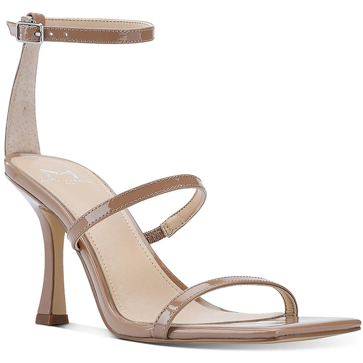 Dalida Womens Patent Leather Strappy Ankle Strap