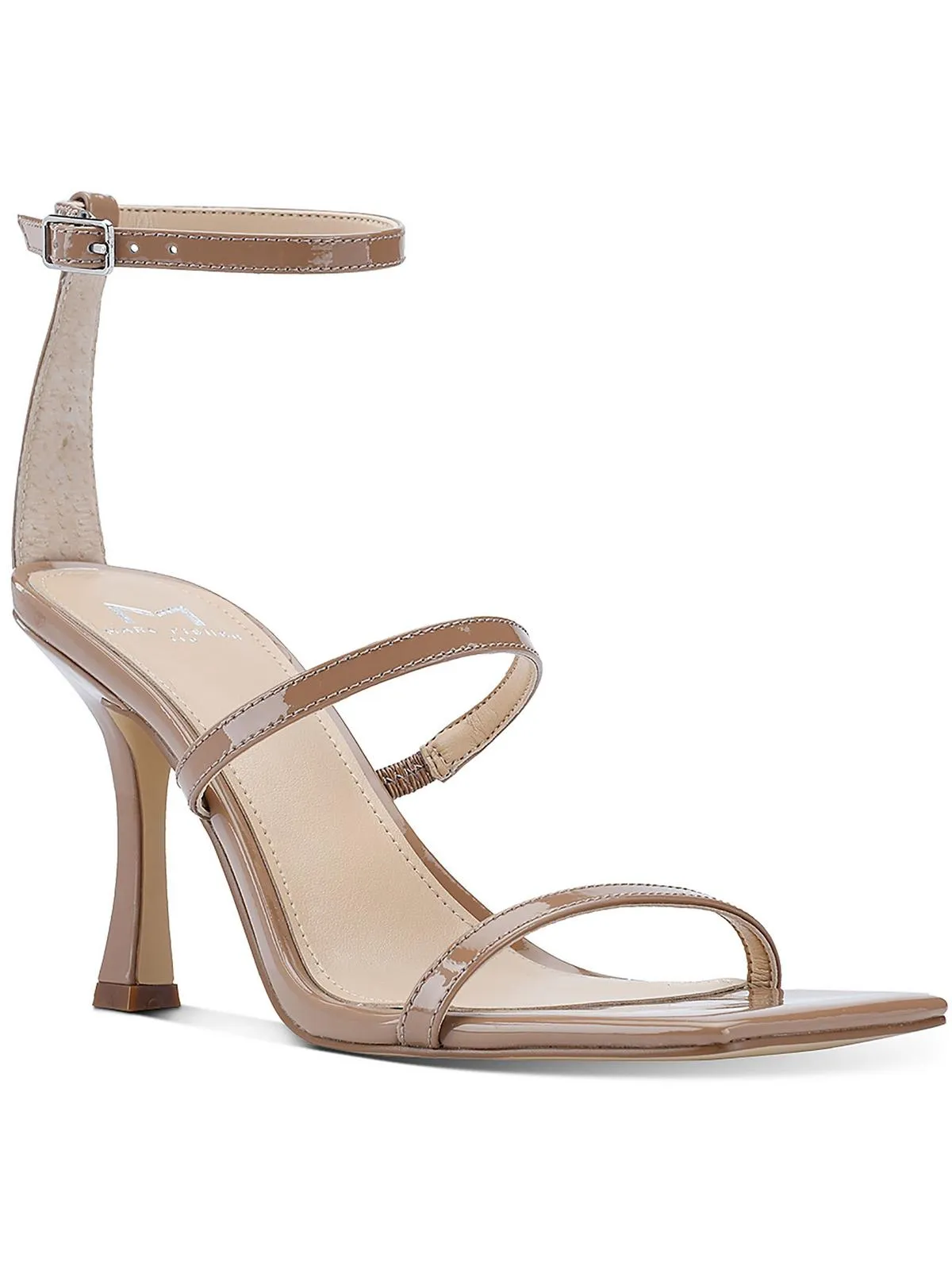 Dalida Womens Patent Leather Strappy Ankle Strap