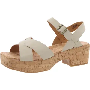 DASHAII Womens Buckle Faux Leather Ankle Strap