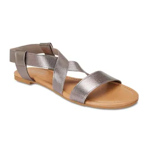 Decoy Sandal in Pewter Fabric