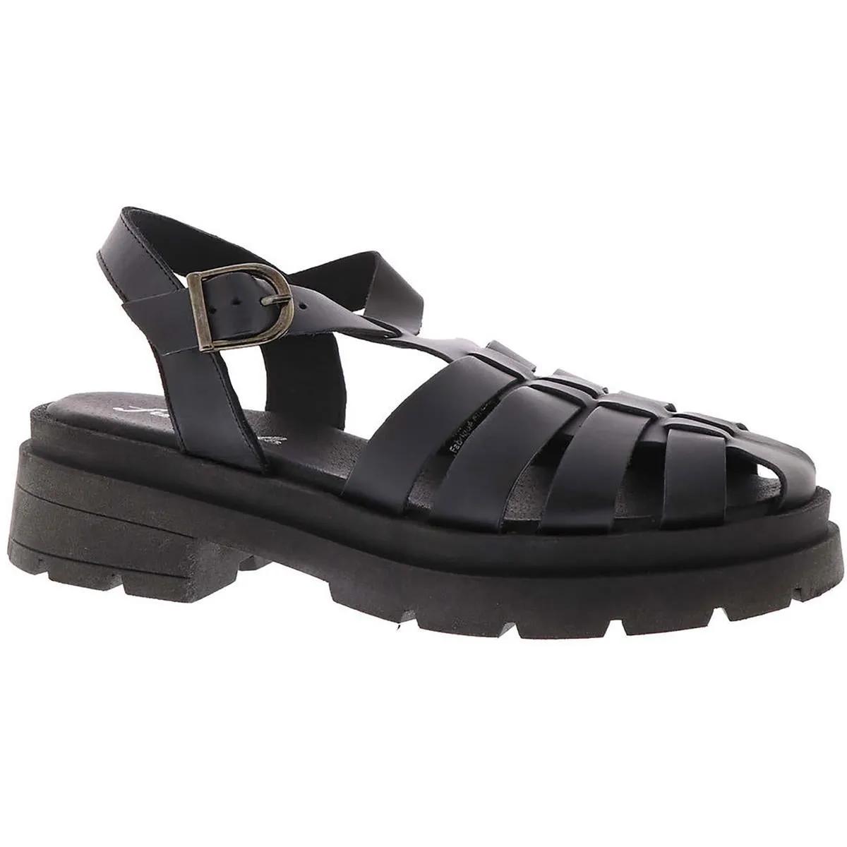 Delaney  Womens Leather Slingbacks Platform Sandals