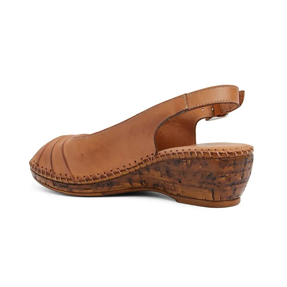 Dex Heel in Tan Leather