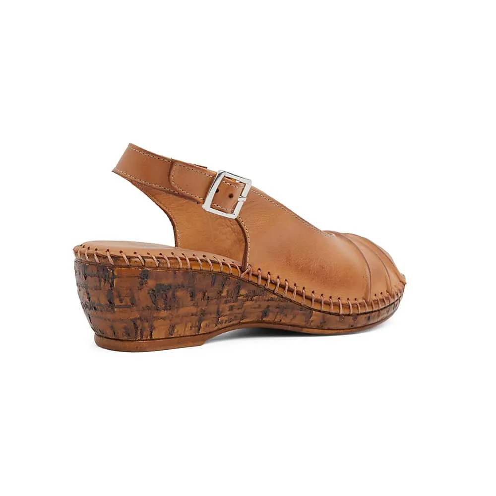 Dex Heel in Tan Leather