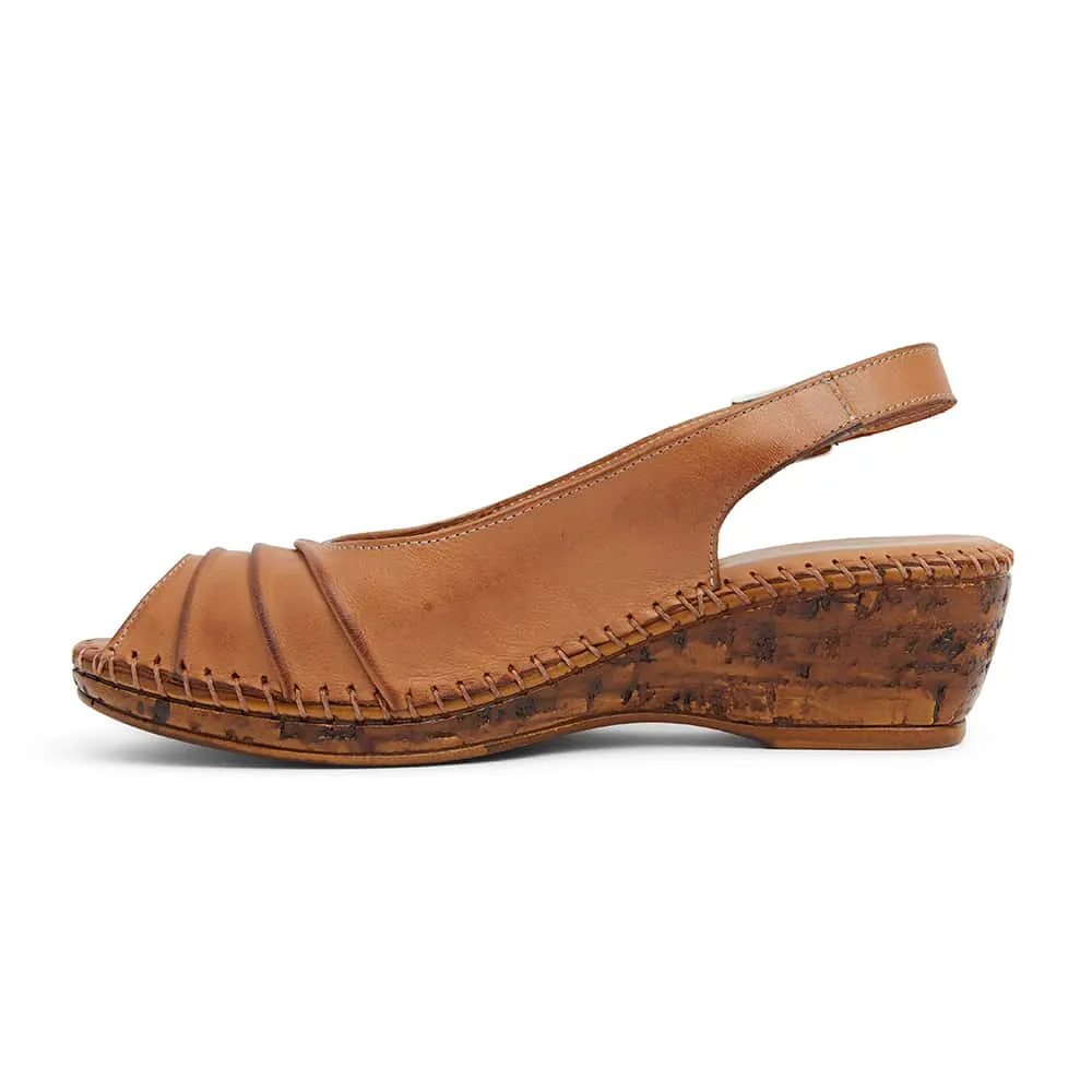 Dex Heel in Tan Leather