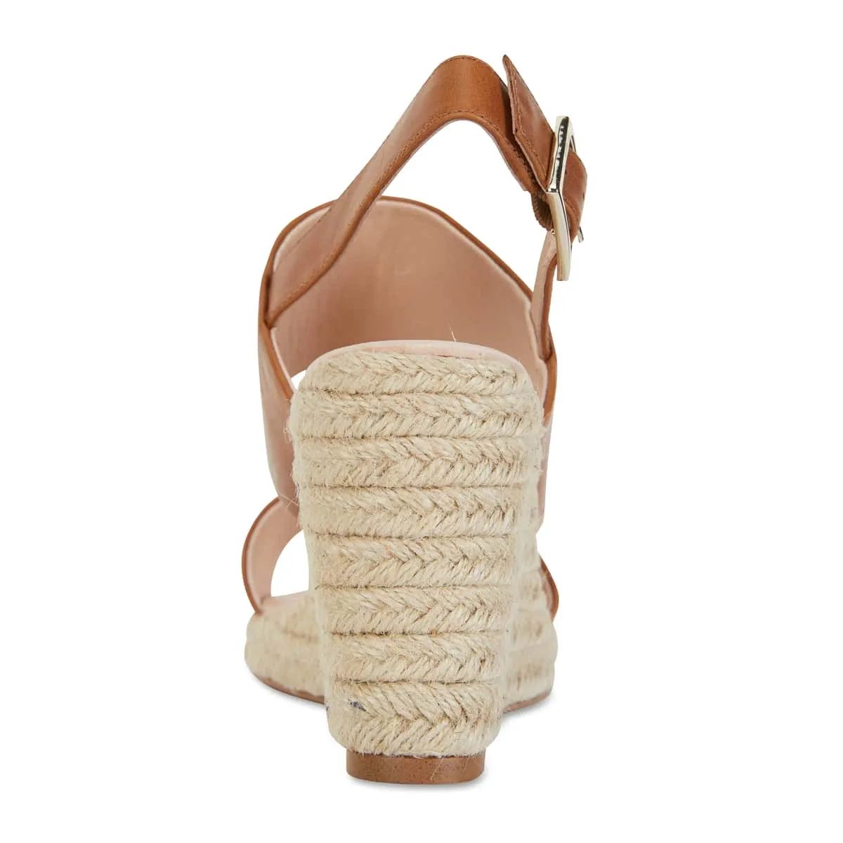 Dice Espadrille in Cognac Leather