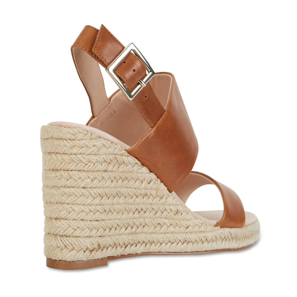 Dice Espadrille in Cognac Leather