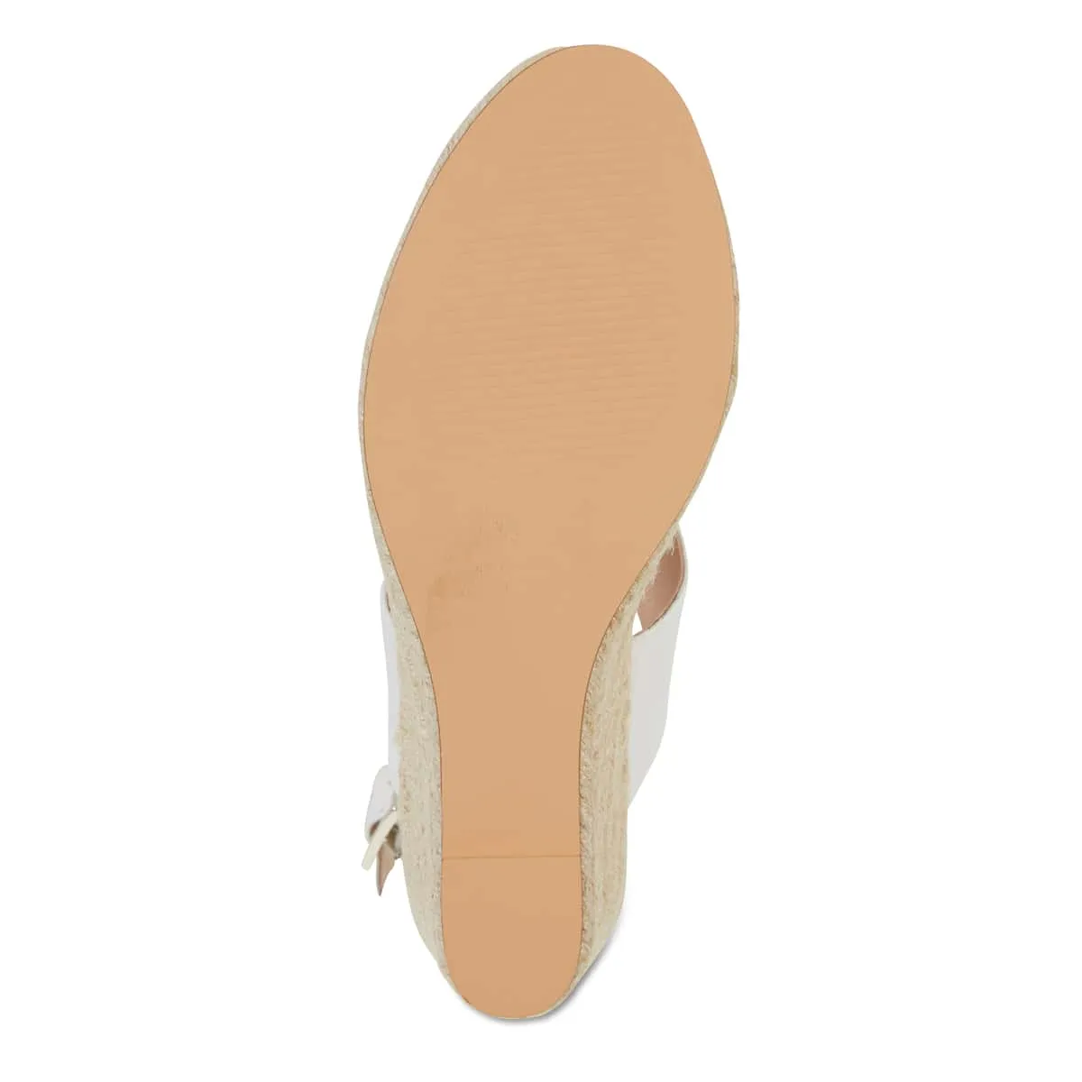 Dice Espadrille in White Leather