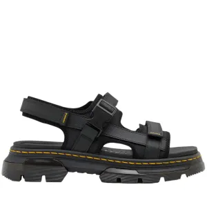 DR. MARTENS FORSTER BLACK SANDALS