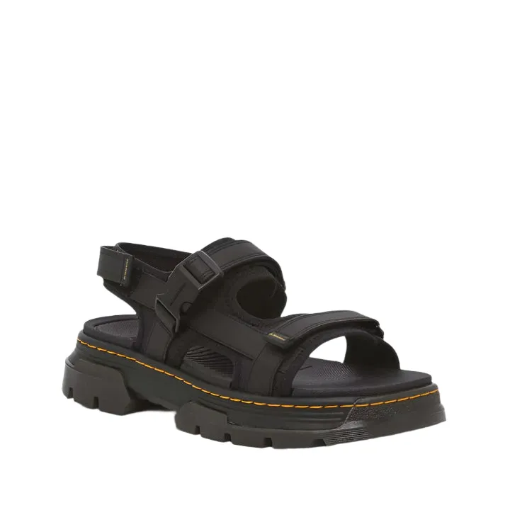 DR. MARTENS FORSTER BLACK SANDALS