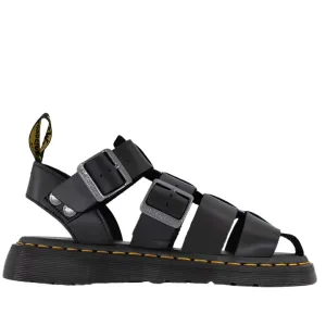 DR. MARTENS GARIN BLACK SANDALS