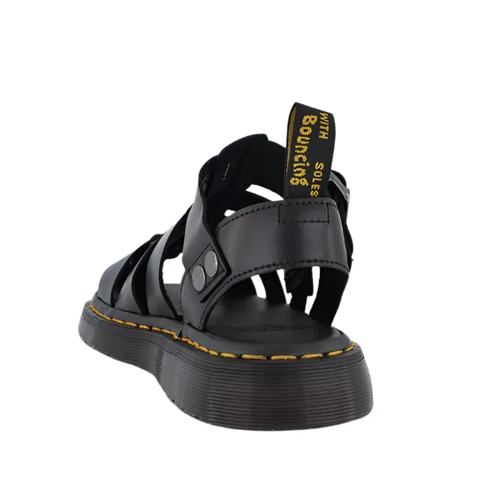 DR. MARTENS GARIN BLACK SANDALS