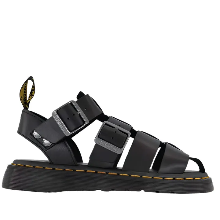 DR. MARTENS GARIN BLACK SANDALS