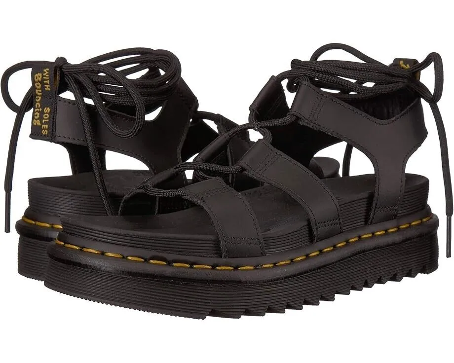 Dr. Martens Nartilla 24641001 Gladiator Sandal Women's UK 6 (W 8) Black FZP230 (Black,8)