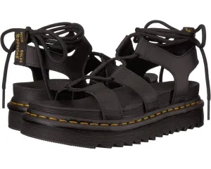 Dr. Martens Nartilla 24641001 Gladiator Sandal Women's UK 6 (W 8) Black FZP230 (Black,8)