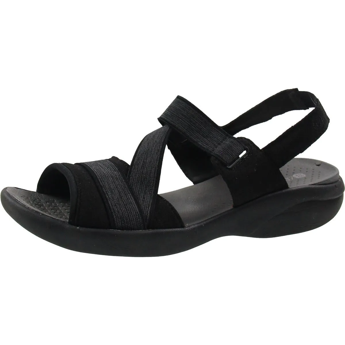 Dream Womens Contrast Trim Slingback Wedge Sandals