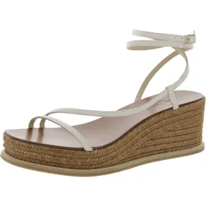 Drive 60 Womens Leather Open Toe Wedge Sandals