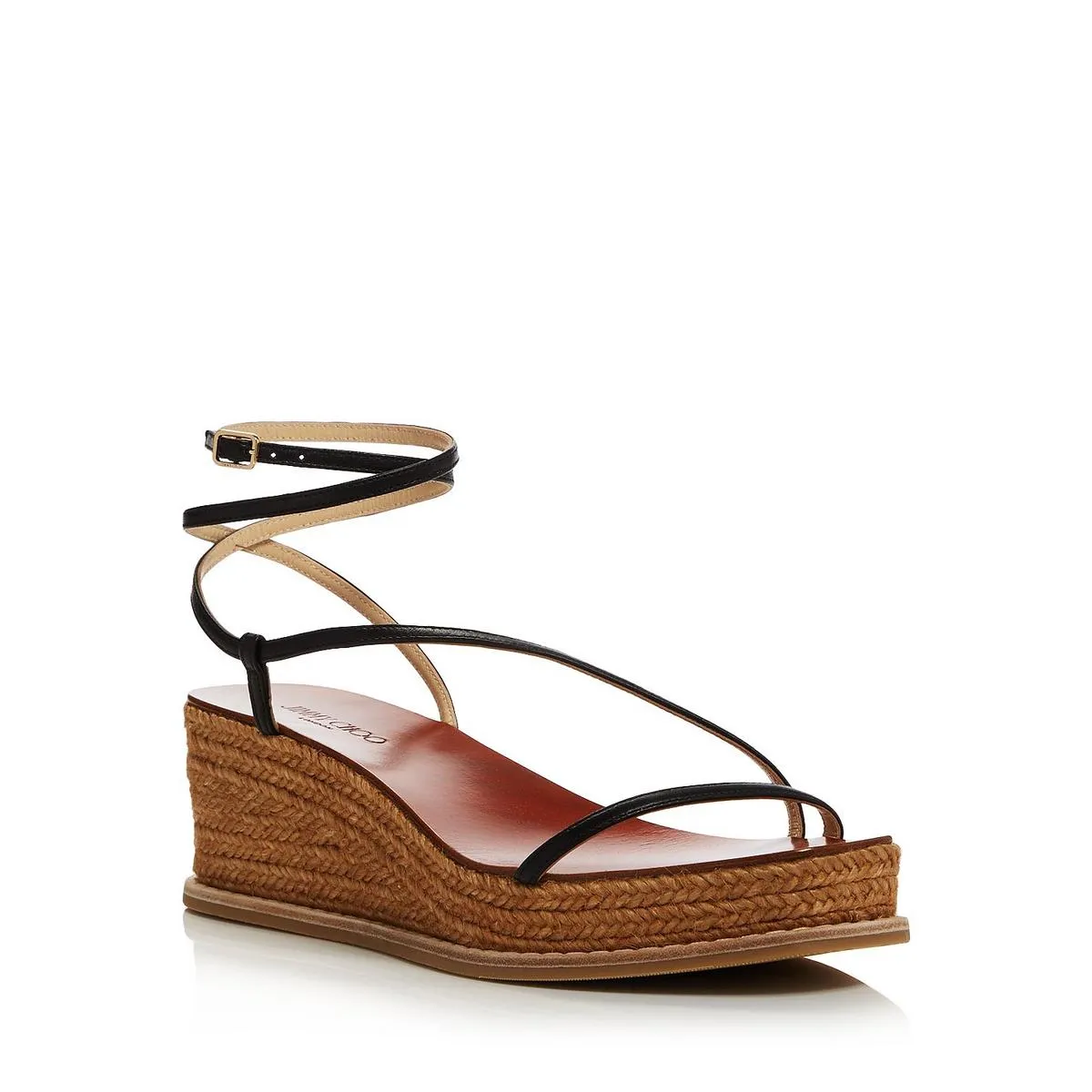 Drive 60 Womens Leather Open Toe Wedge Sandals