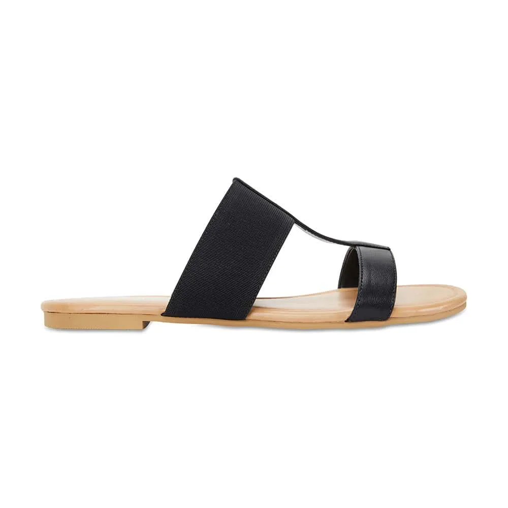 Duke Slide in Black Leather